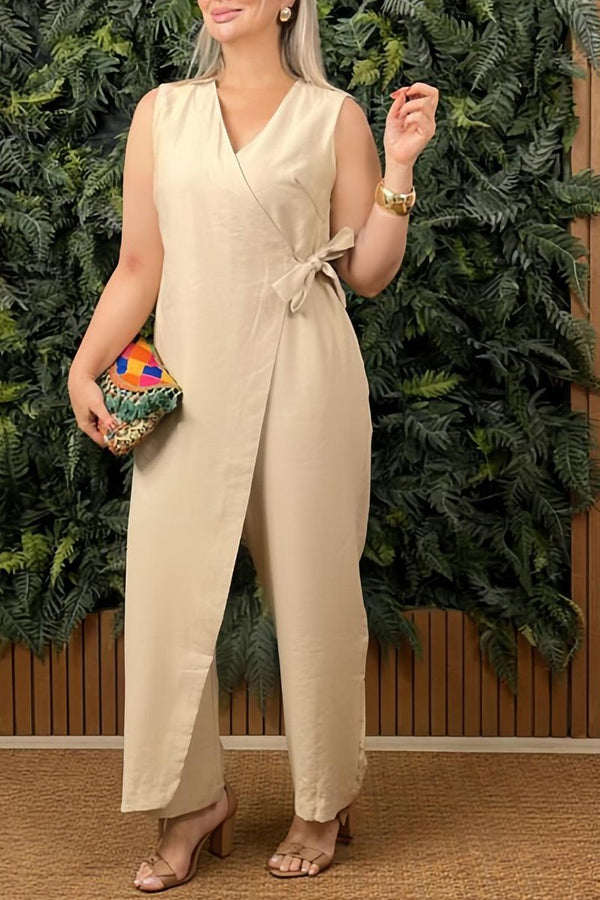 Chic V-Neck Jumpsuit